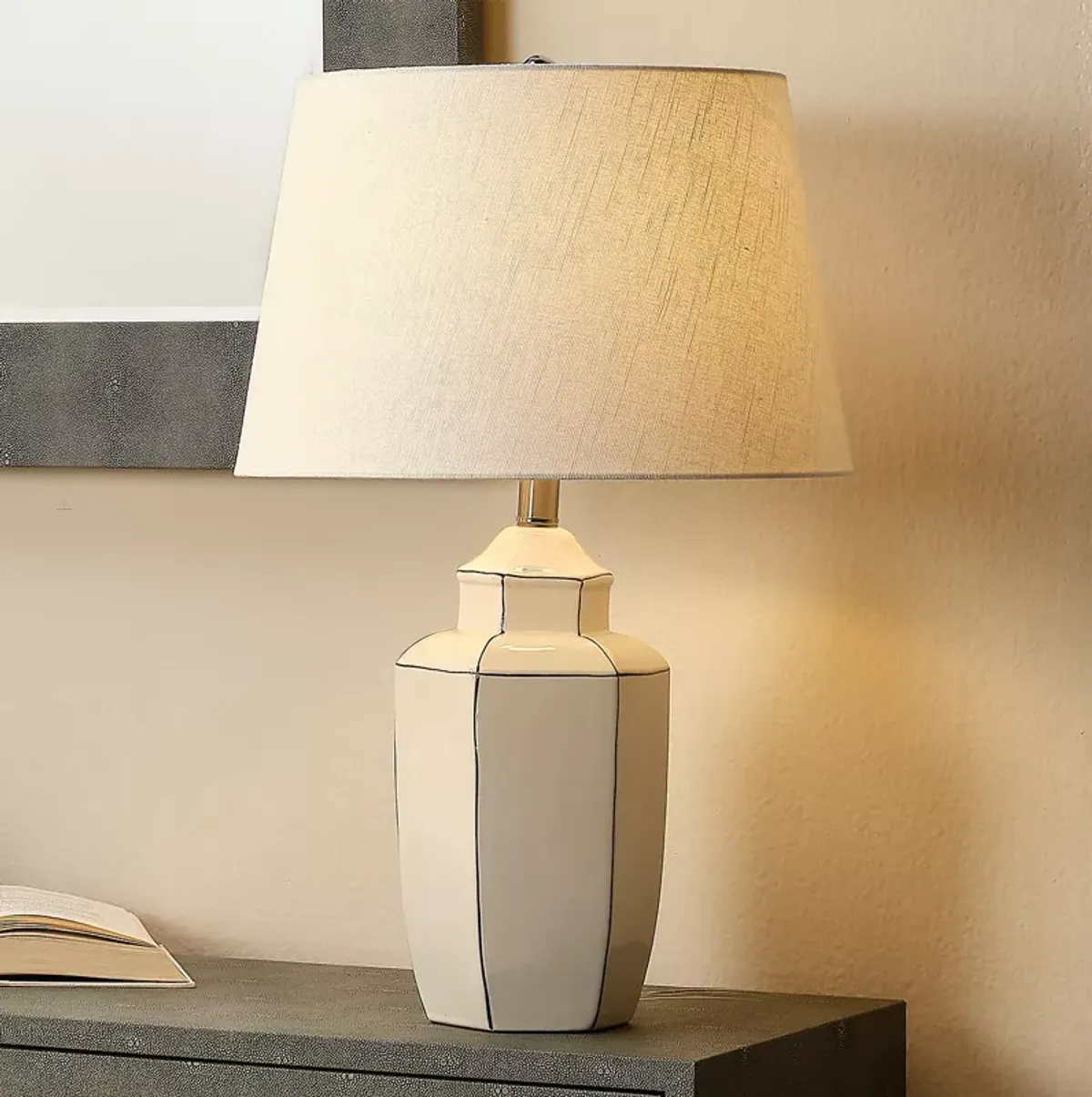 Bloomingdale's Outline Ceramic Table Lamp