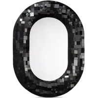 Jamie Young Enigma Iron Oval Mirror 