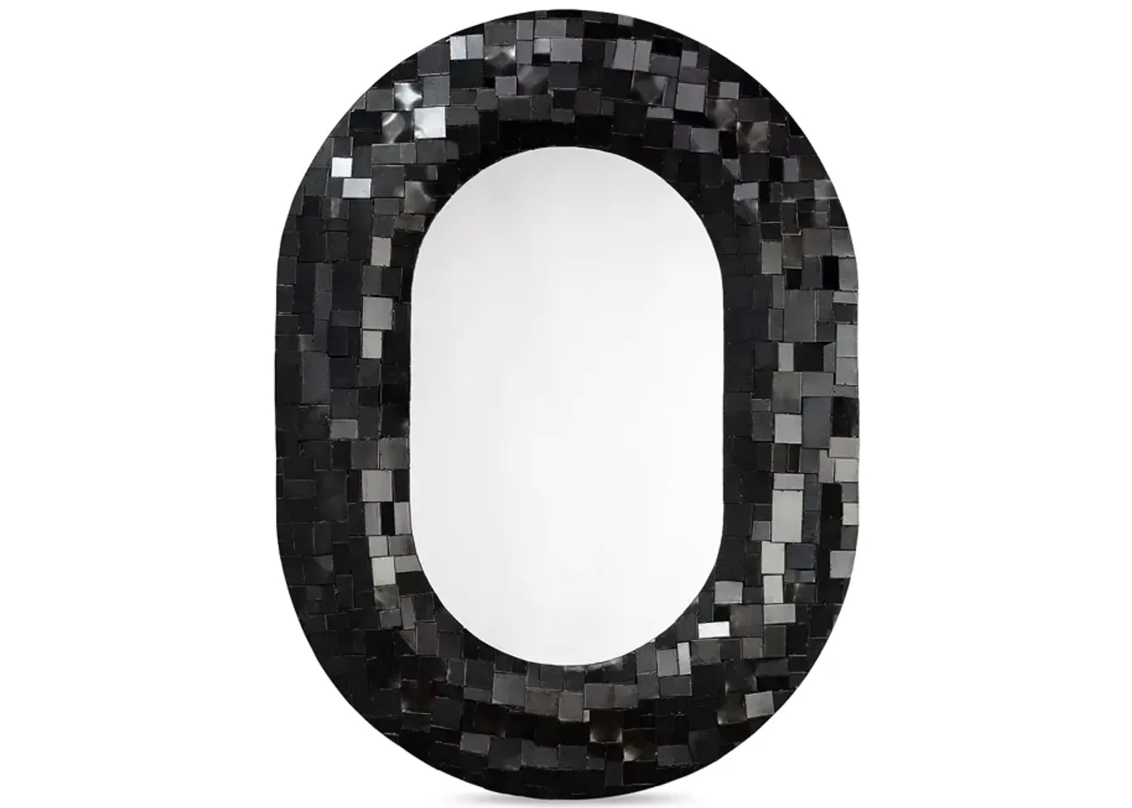 Jamie Young Enigma Iron Oval Mirror 