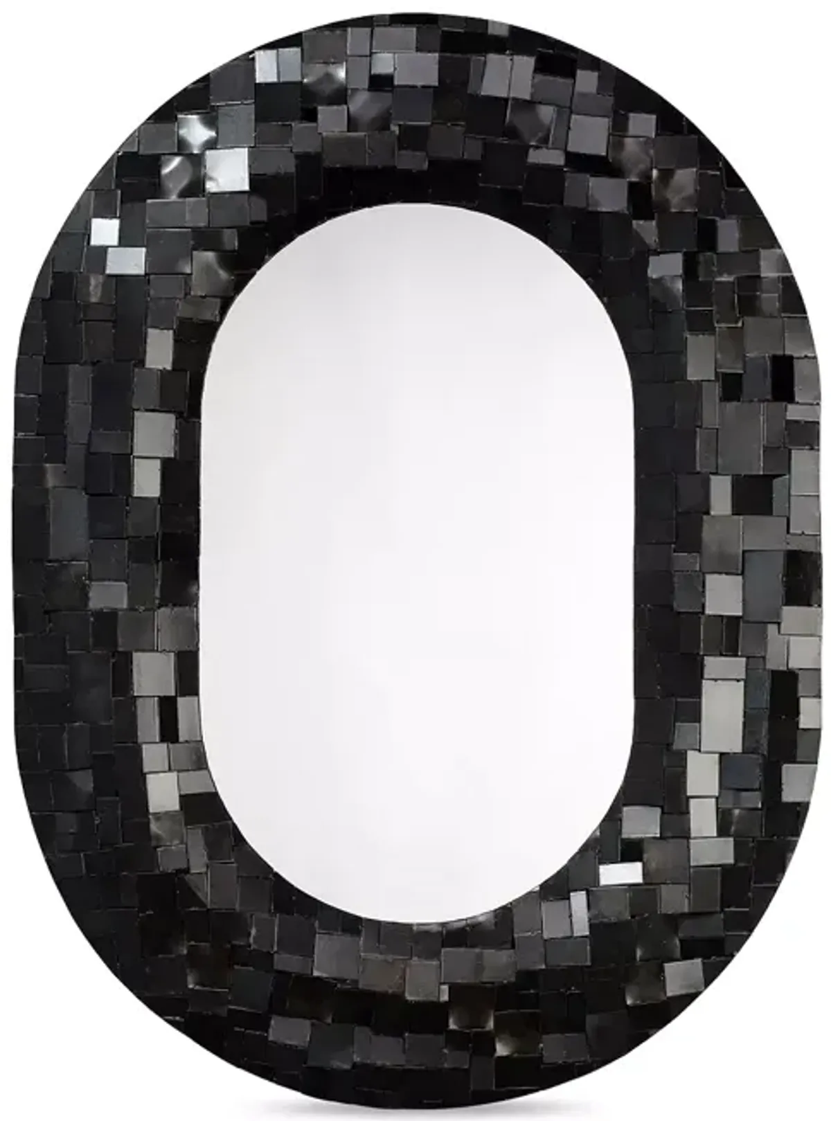 Jamie Young Enigma Iron Oval Mirror 