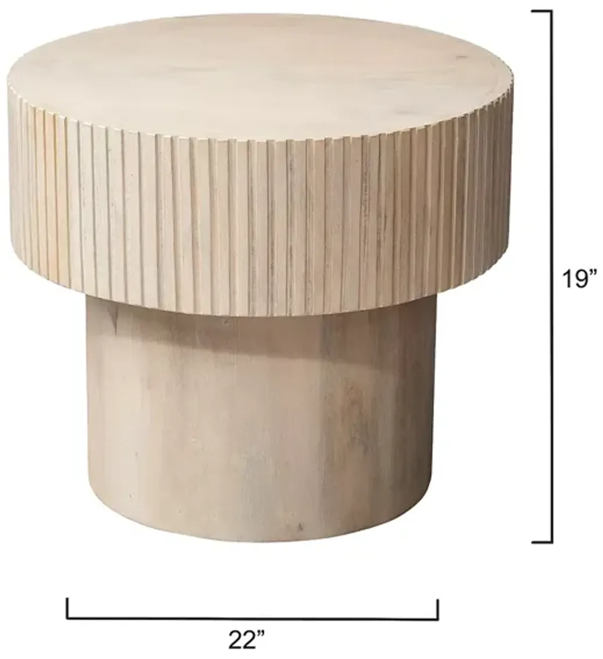 Jamie Young Notch Round Side Table