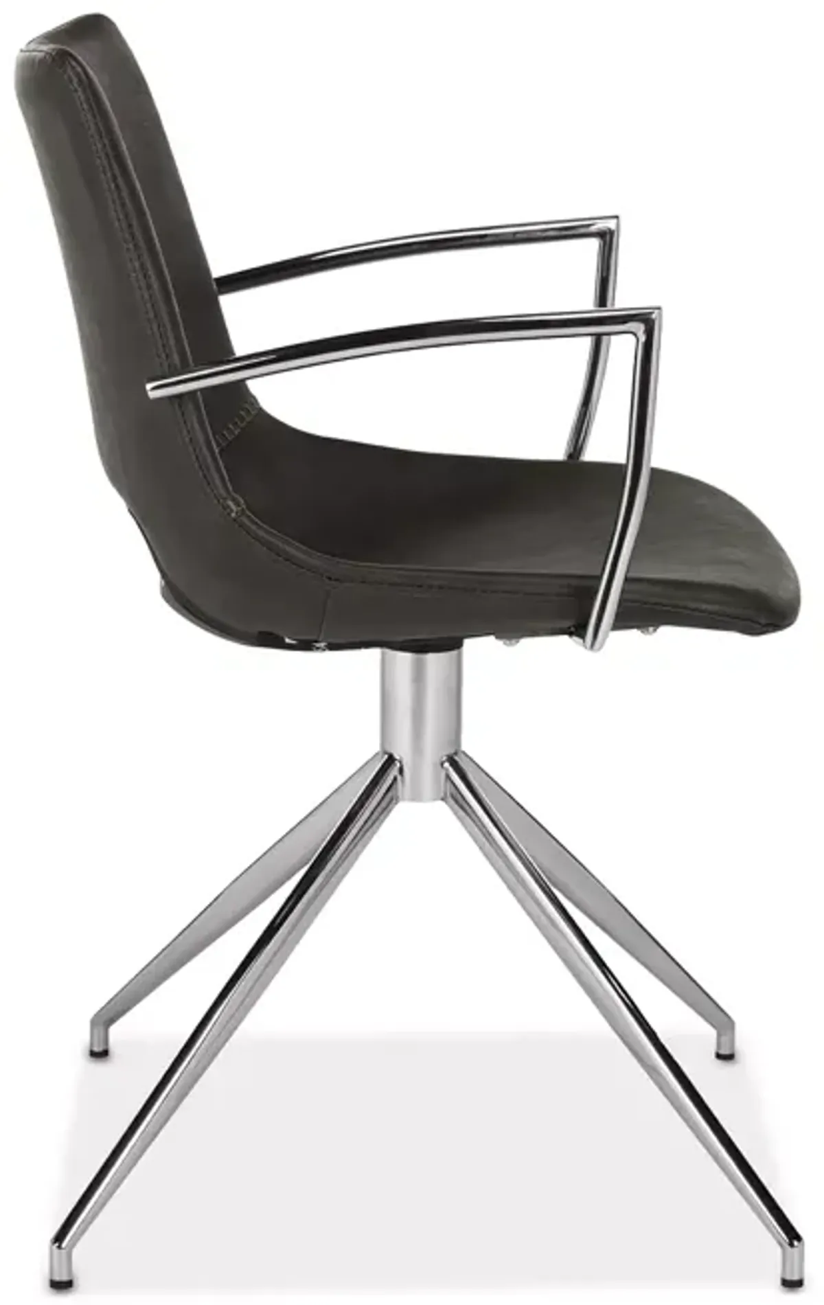 Safavieh Dawn Midcentury Modern Leather Swivel Office Arm Chair