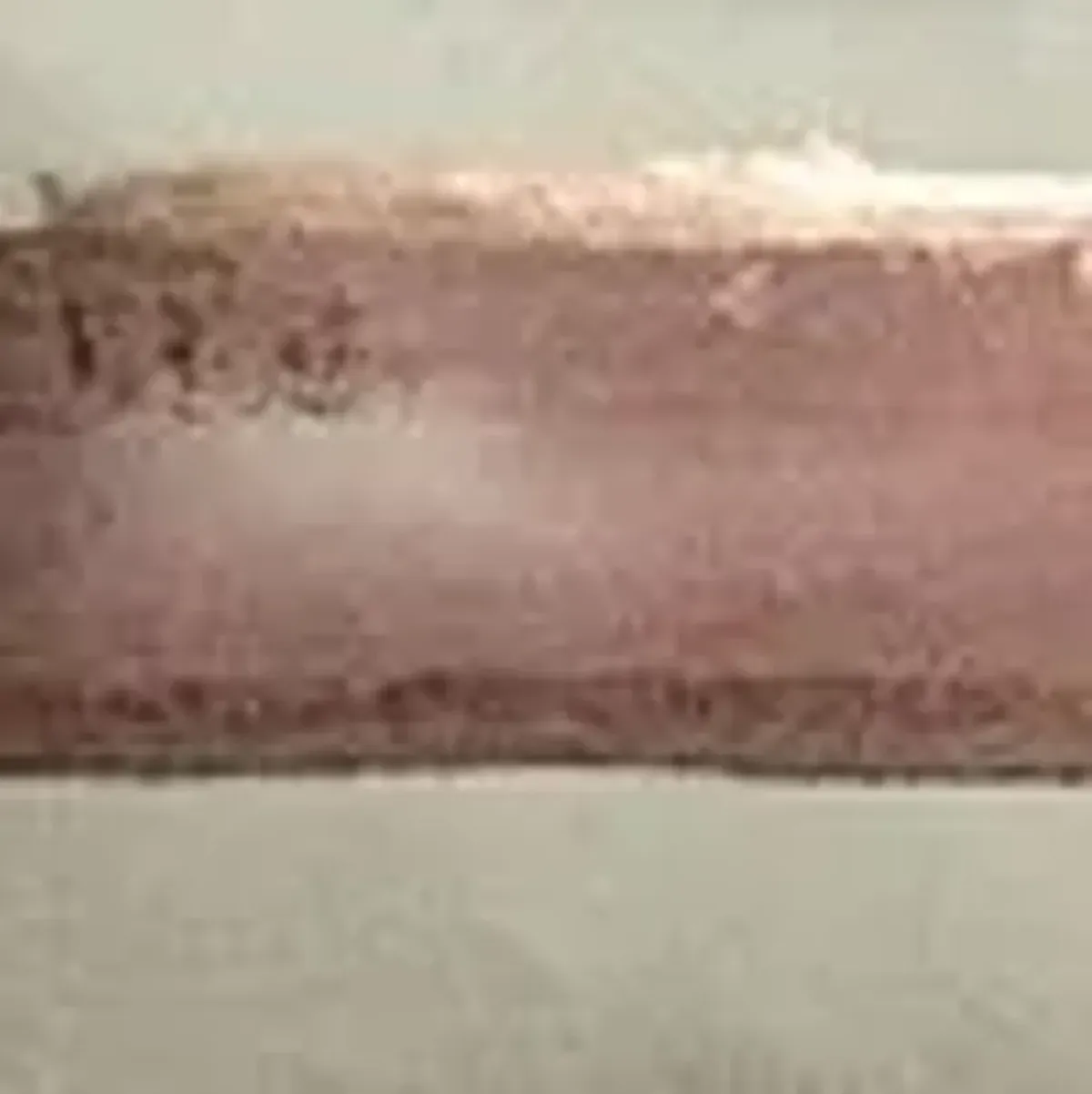 Aviva Stanoff Horizon Canvas Rose Quartz Rose Gold Pillow, 12" x 20"