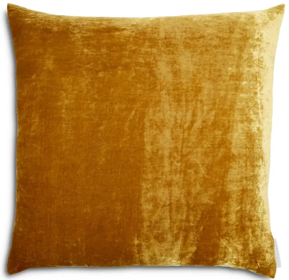 Aviva Stanoff Gold Silk Velvet Pillow, 20" x 20"