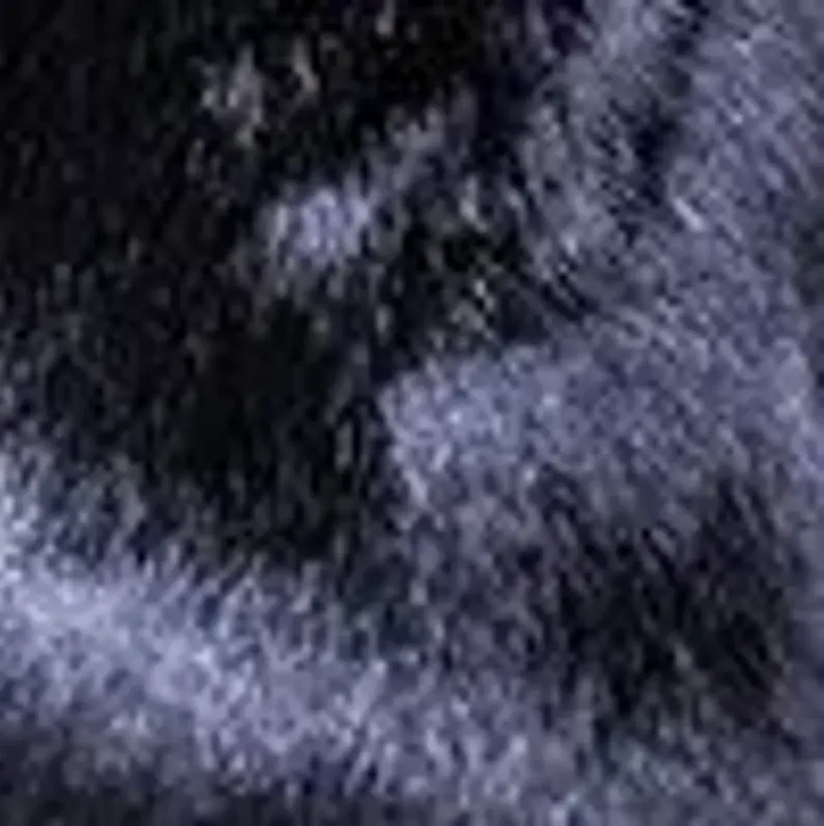 Aviva Stanoff Navy Bark Faux Fur Pillow, 12" x 18"
