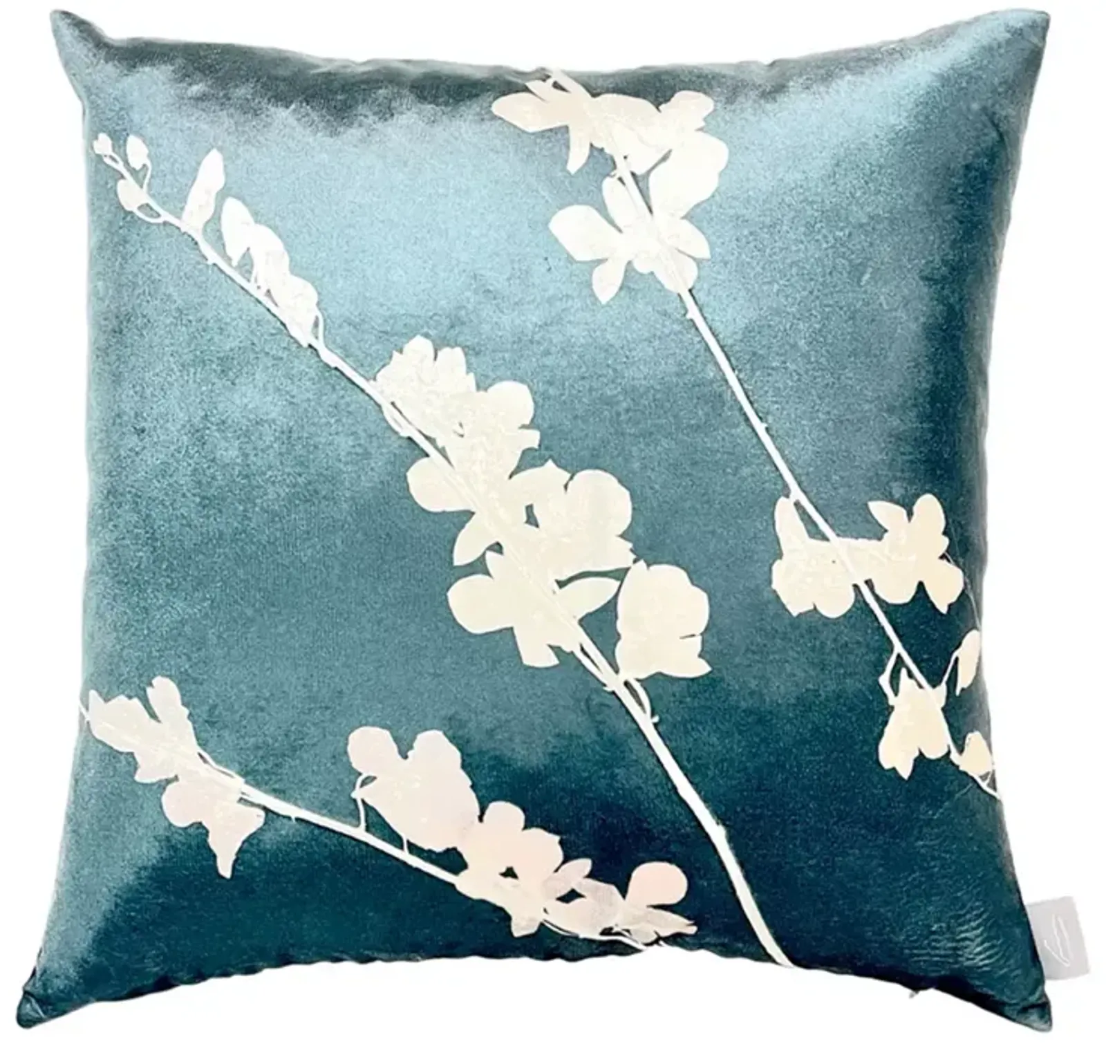 Aviva Stanoff Orchid Malachite Signature Velvet Collection Pillow, 20" x 20"