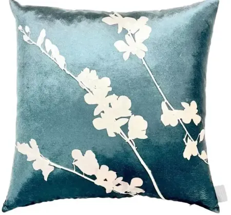 Aviva Stanoff Orchid Malachite Signature Velvet Collection Pillow, 20" x 20"