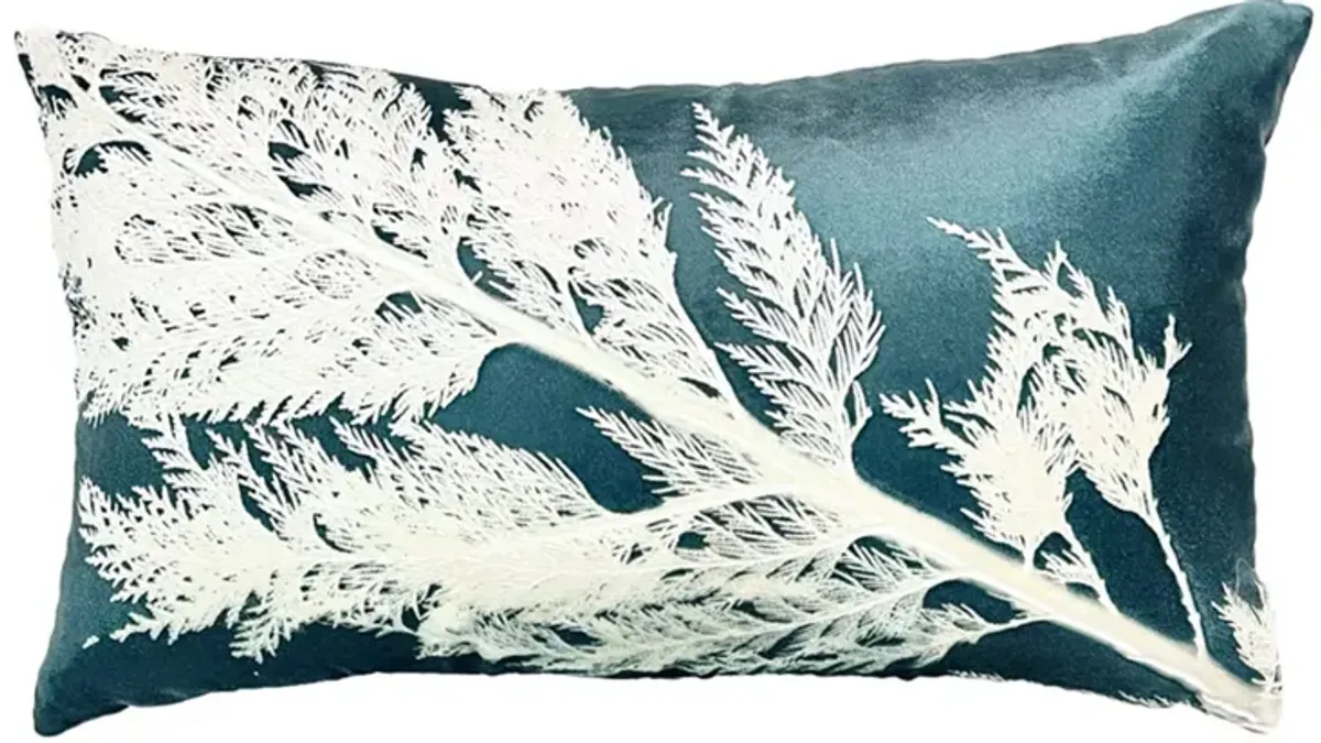 Aviva Stanoff Forest Malachite Signature Velvet Collection Pillow, 12" x 20"