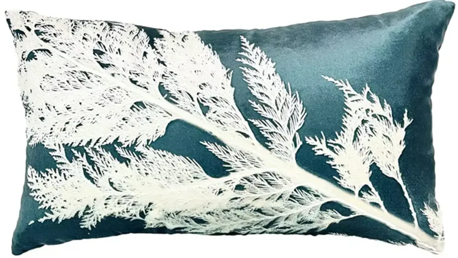 Aviva Stanoff Forest Malachite Signature Velvet Collection Pillow, 12" x 20"