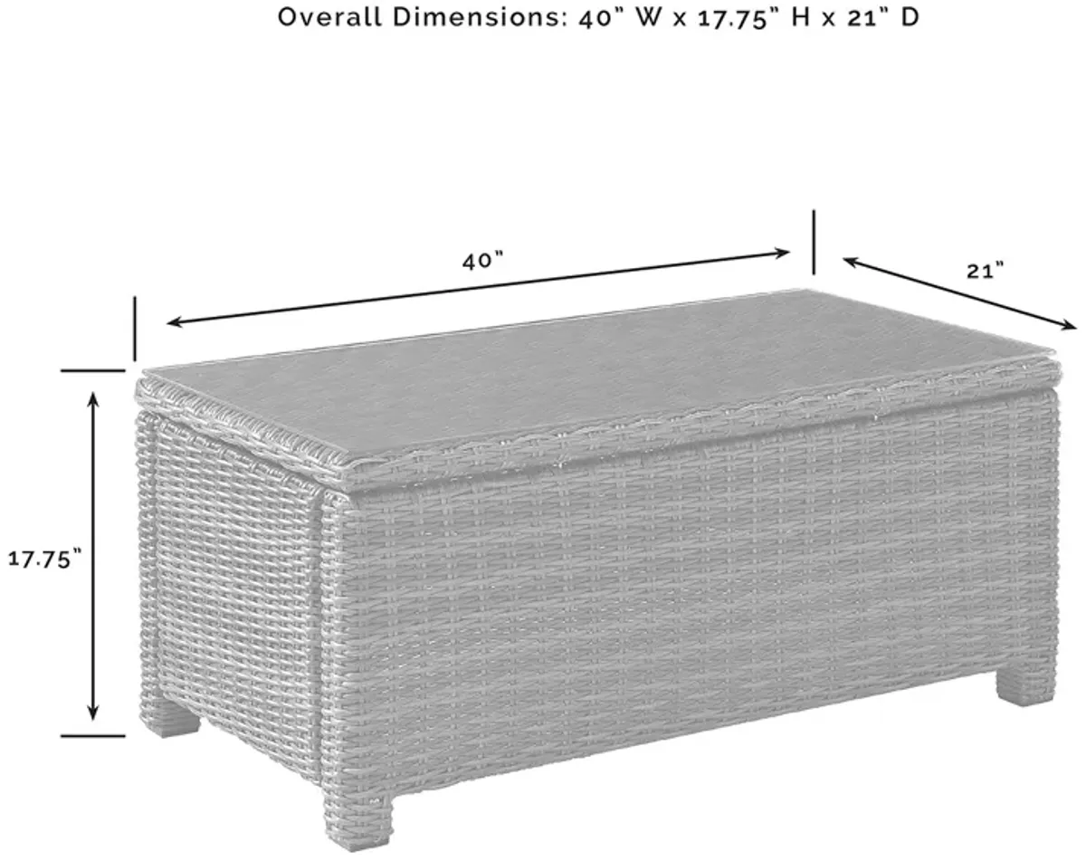 Sparrow & Wren Walton Outdoor Wicker Coffee Table