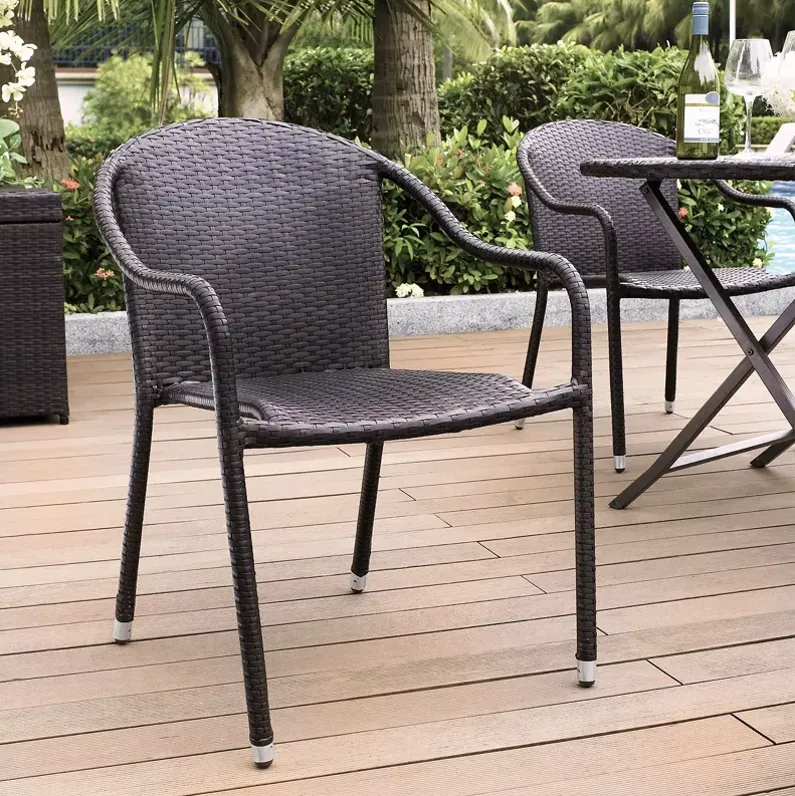 Crosley Palm Harbor 4 Pc. Rattan Chair Set