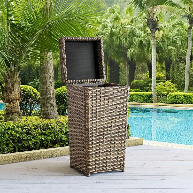 Sparrow & Wren Walton Outdoor Wicker Trash Can