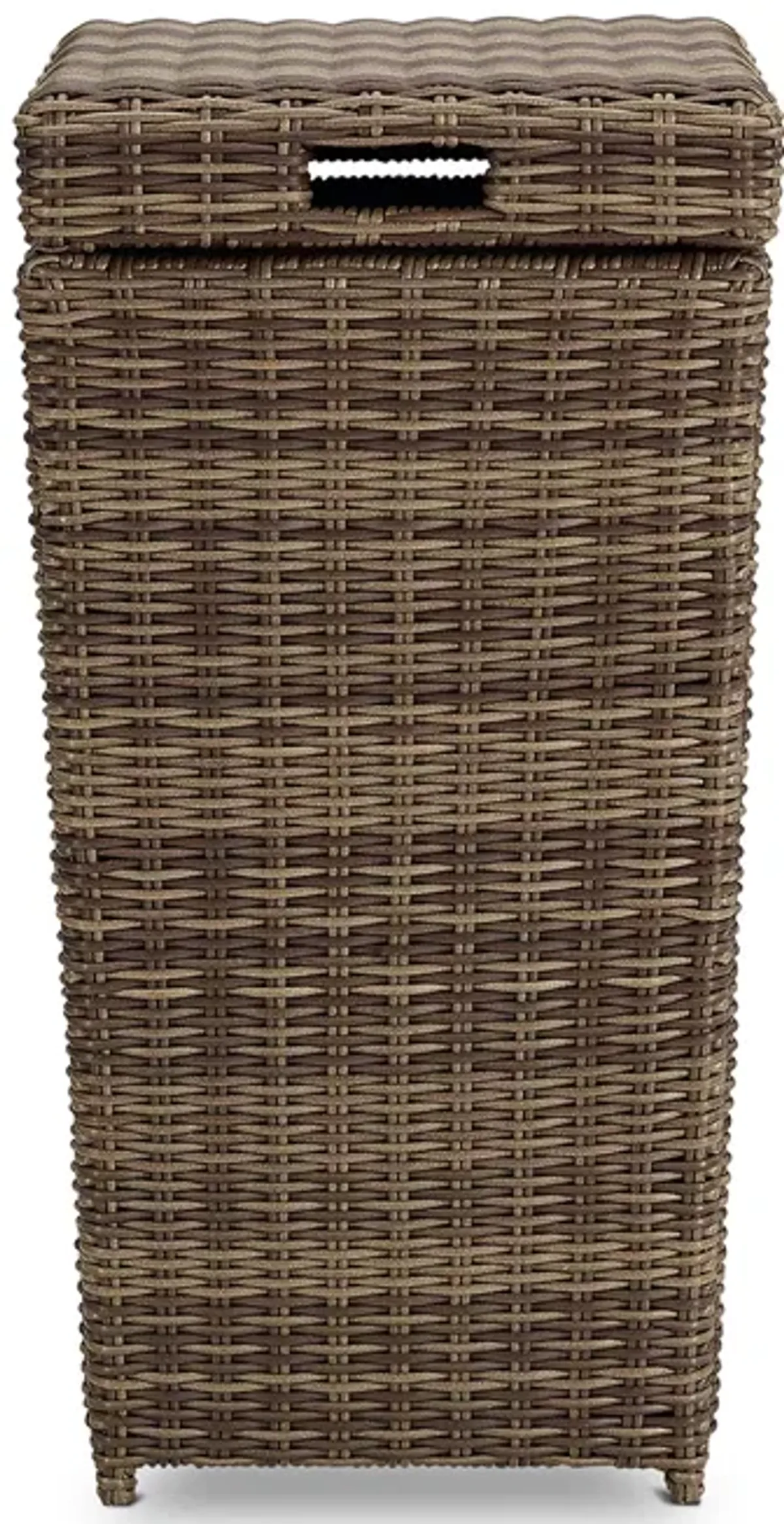 Sparrow & Wren Walton Outdoor Wicker Trash Can