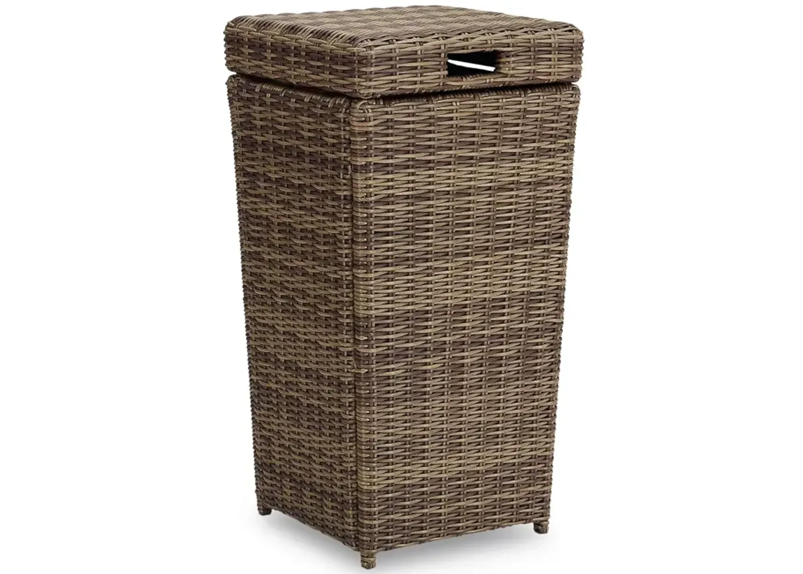 Sparrow & Wren Walton Outdoor Wicker Trash Can