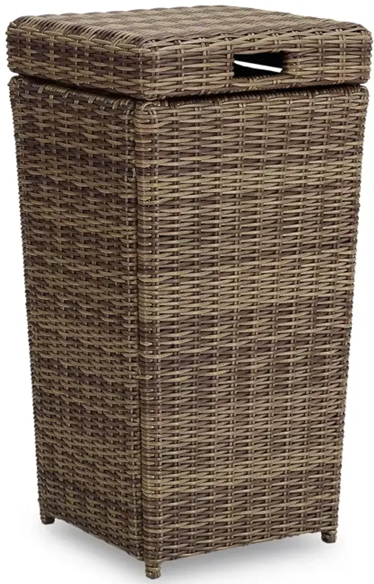 Sparrow & Wren Walton Outdoor Wicker Trash Can