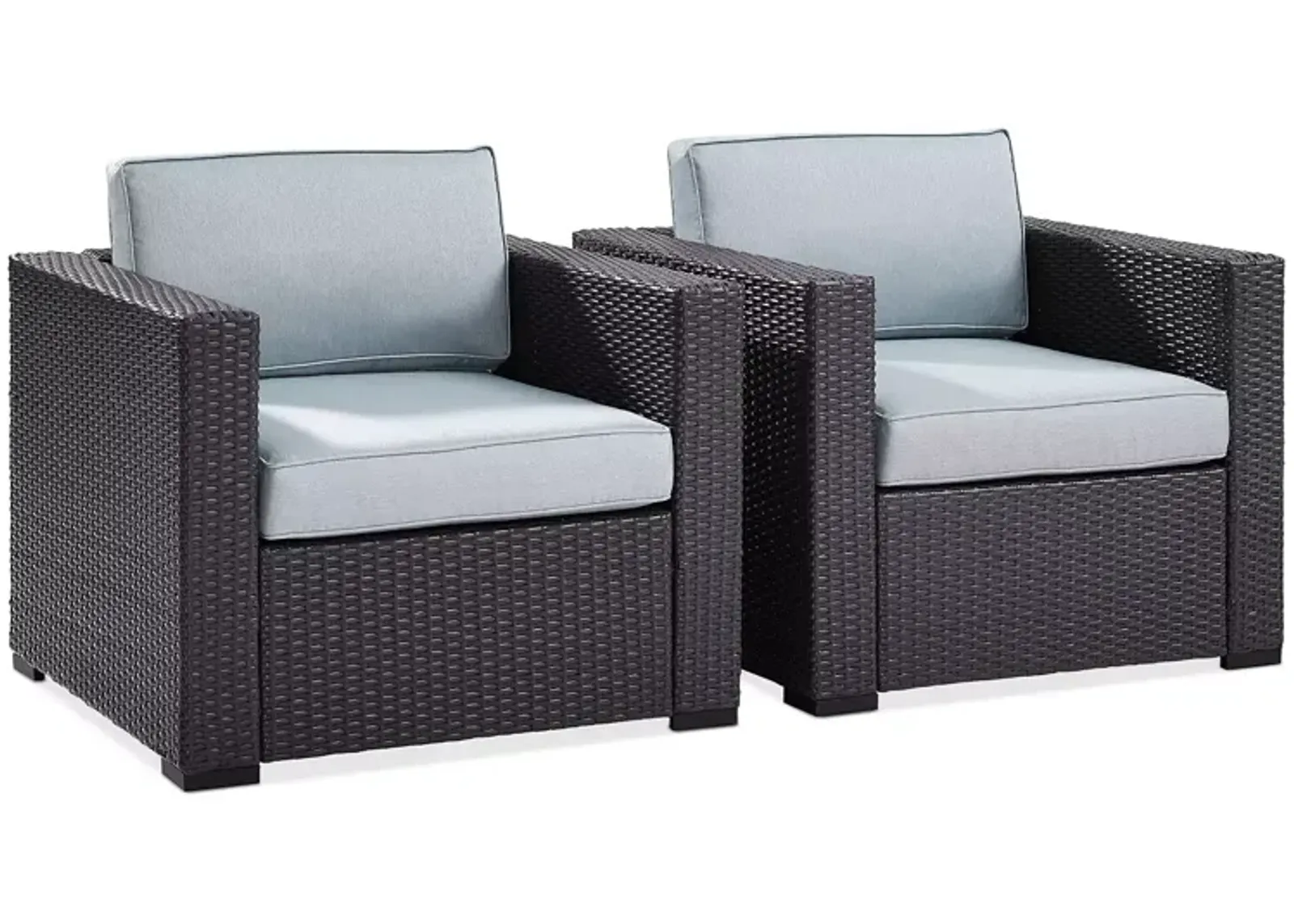 Sparrow & Wren Crescent 2 Piece Outdoor Wicker Chair Set