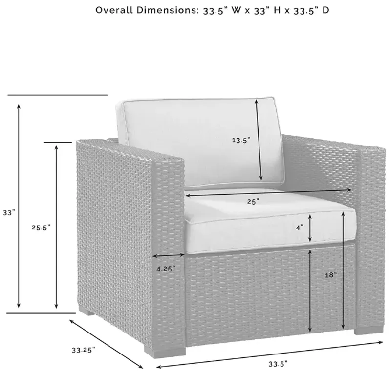 Sparrow & Wren Crescent 2 Piece Outdoor Wicker Chair Set