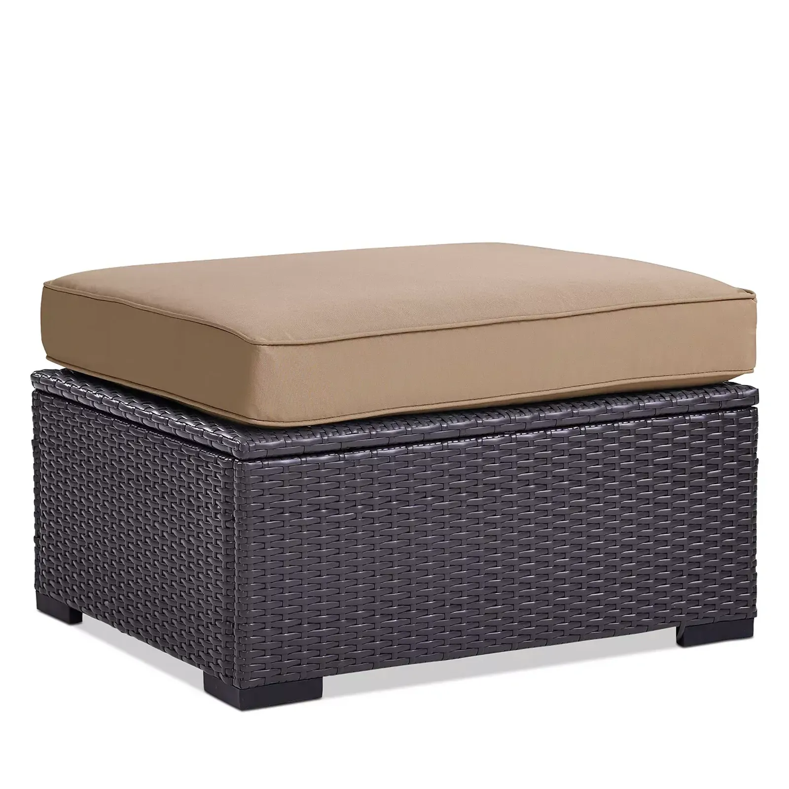 Sparrow & Wren Crescent Outdoor Wicker Ottoman