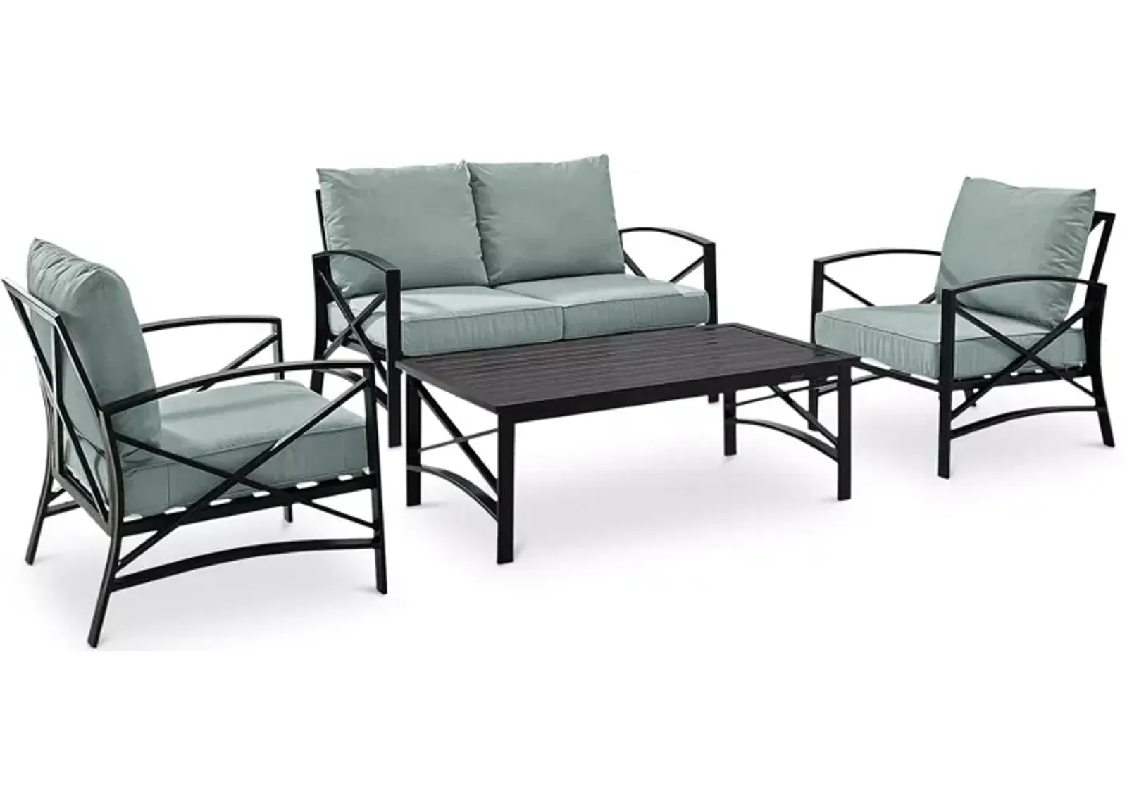 Sparrow & Wren Destin 4 Piece Outdoor Conversation Set