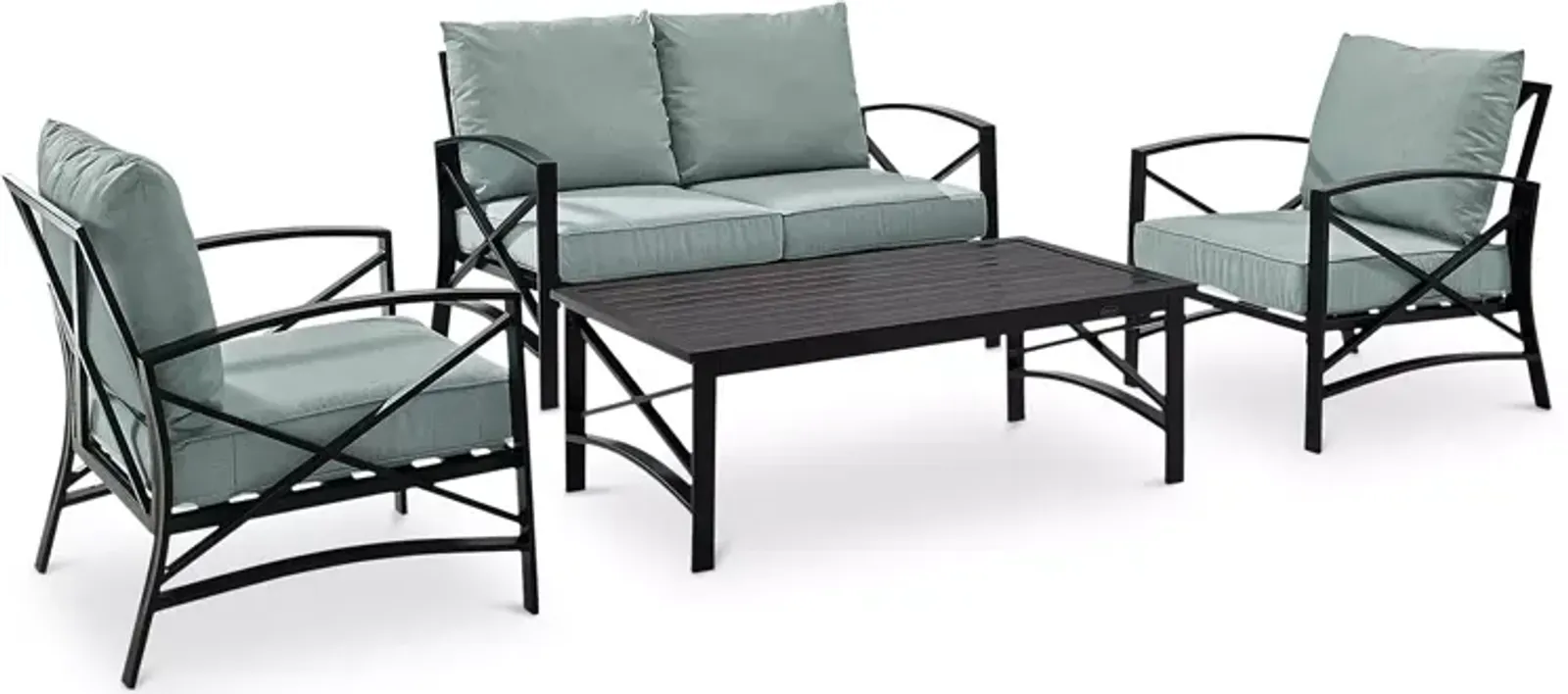 Sparrow & Wren Destin 4 Piece Outdoor Conversation Set