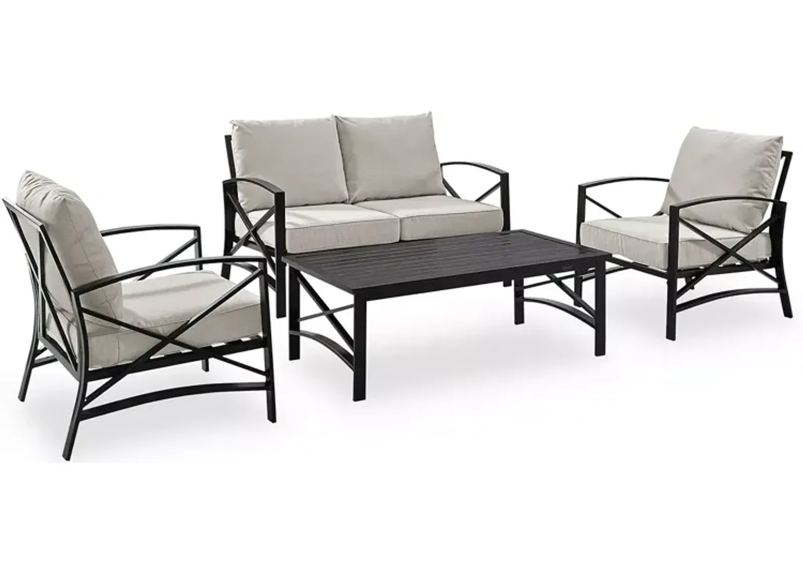 Sparrow & Wren Destin 4 Piece Outdoor Conversation Set