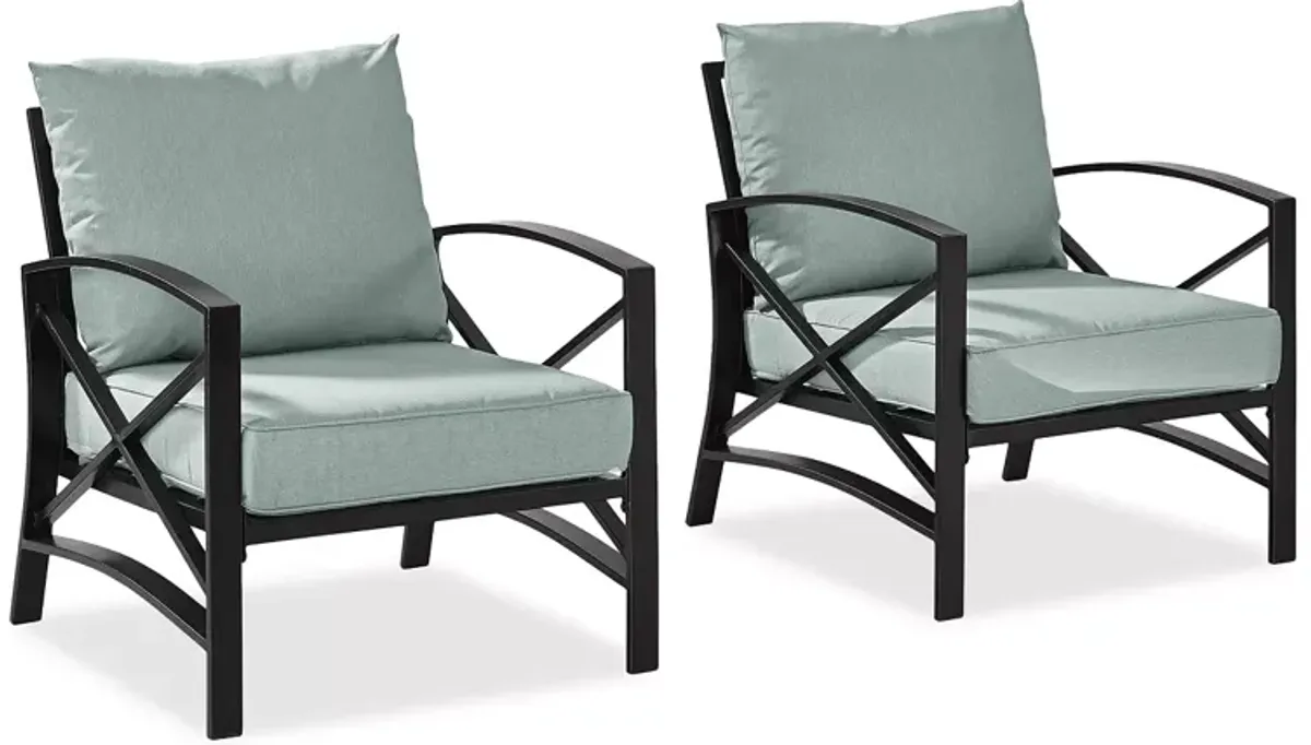 Sparrow & Wren Destin 2 Piece Outdoor Chair Set