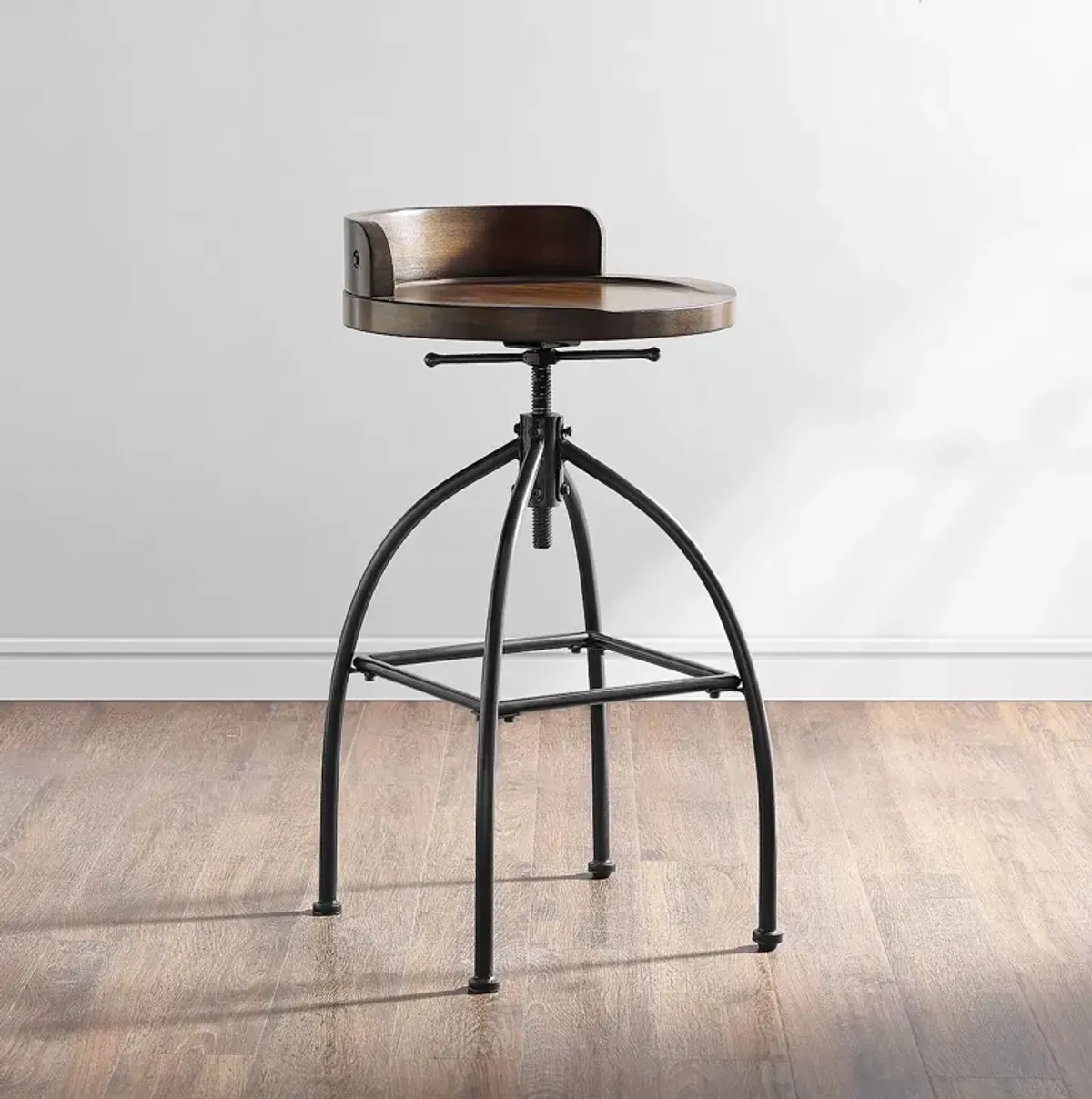 Sparrow & Wren Edison Adjustable Height Swivel Stool