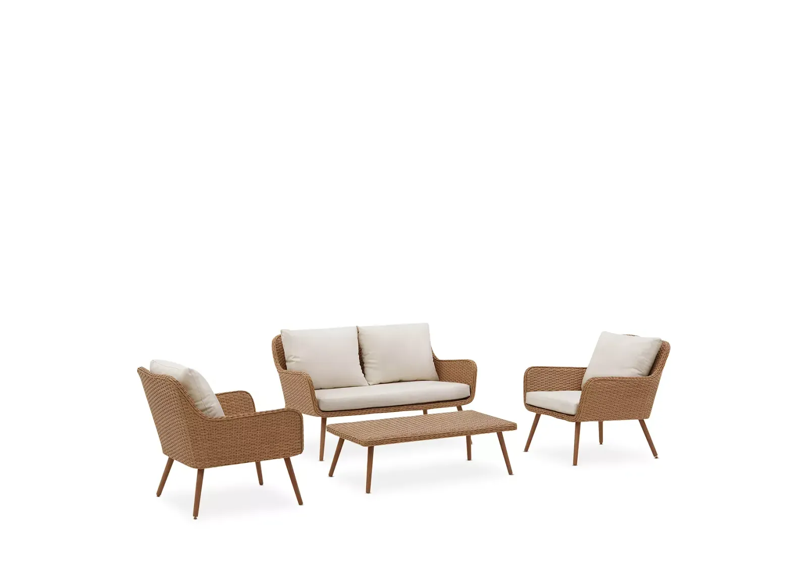 Sparrow & Wren Landon 4 Piece Outdoor Conversation Set