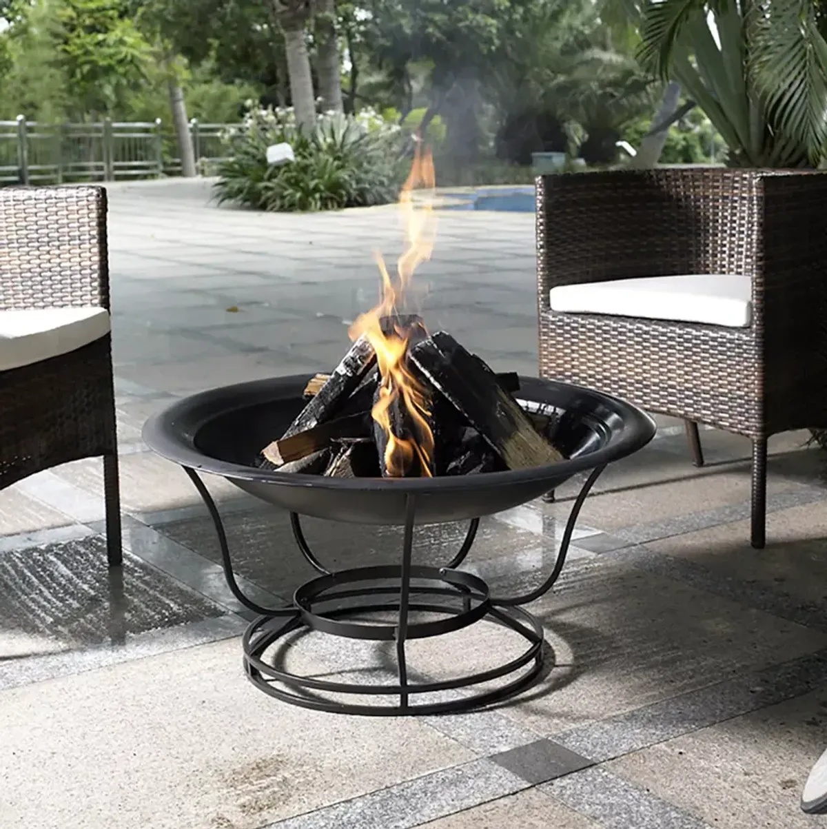 Sparrow & Wren Ember Metal Fire Table