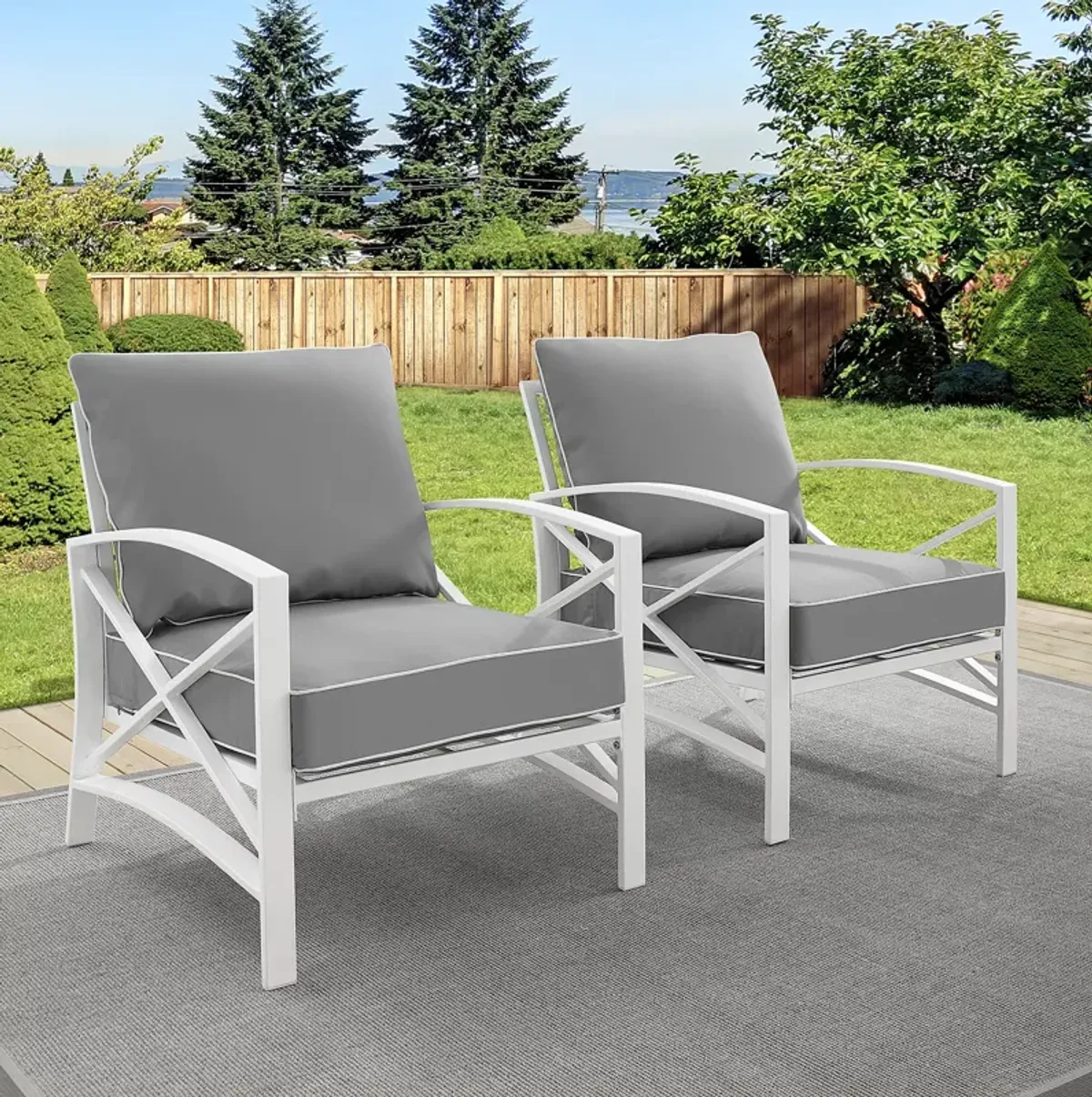 Sparrow & Wren Destin 2 Piece Outdoor Chair Set