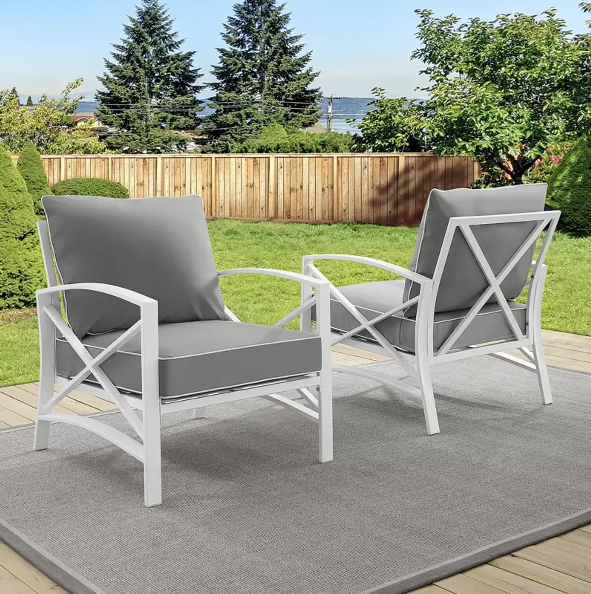 Sparrow & Wren Destin 2 Piece Outdoor Chair Set