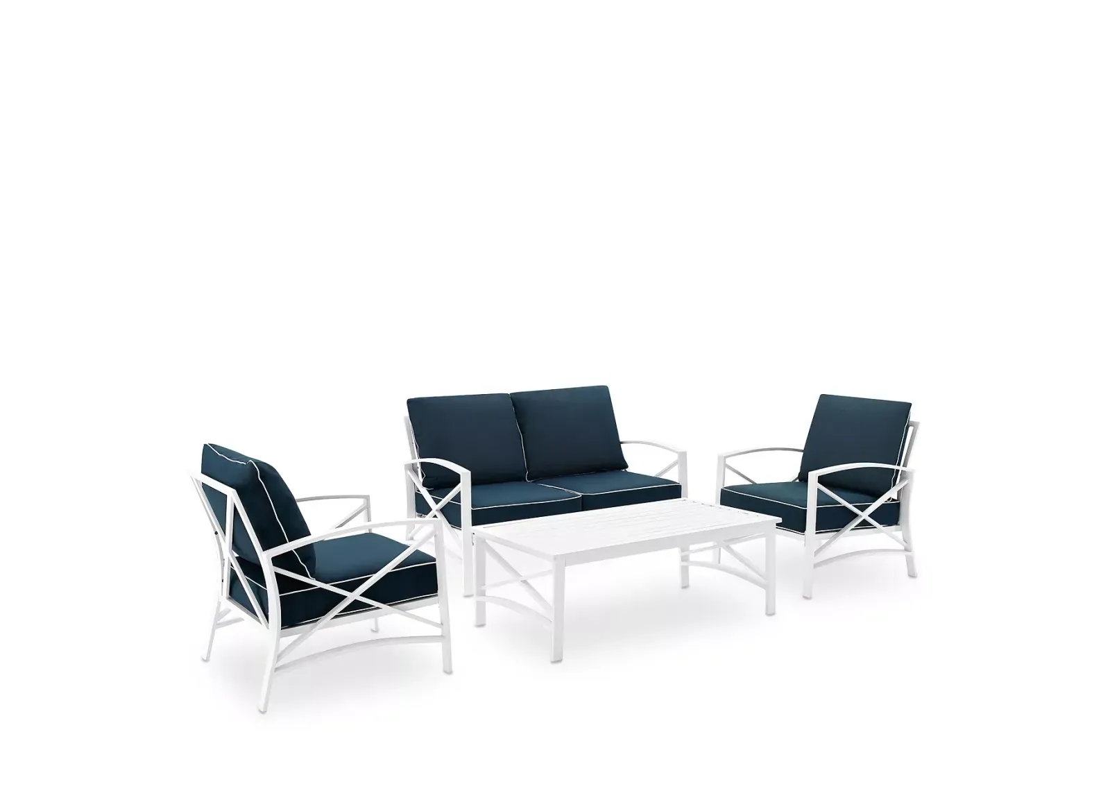 Sparrow & Wren Destin 4 Piece Outdoor Conversation Set