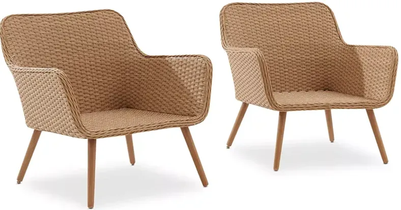 Sparrow & Wren Landon 2 Piece Outdoor Wicker Chair Set