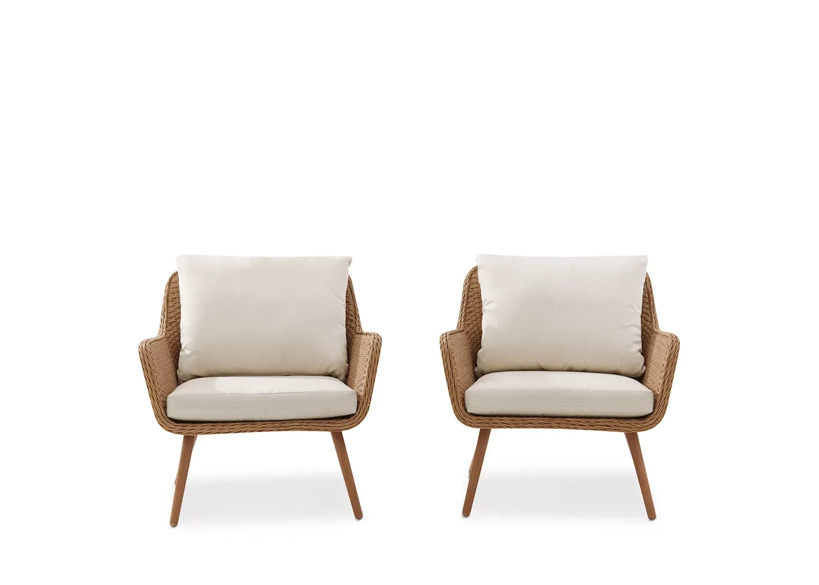 Sparrow & Wren Landon 2 Piece Outdoor Wicker Chair Set