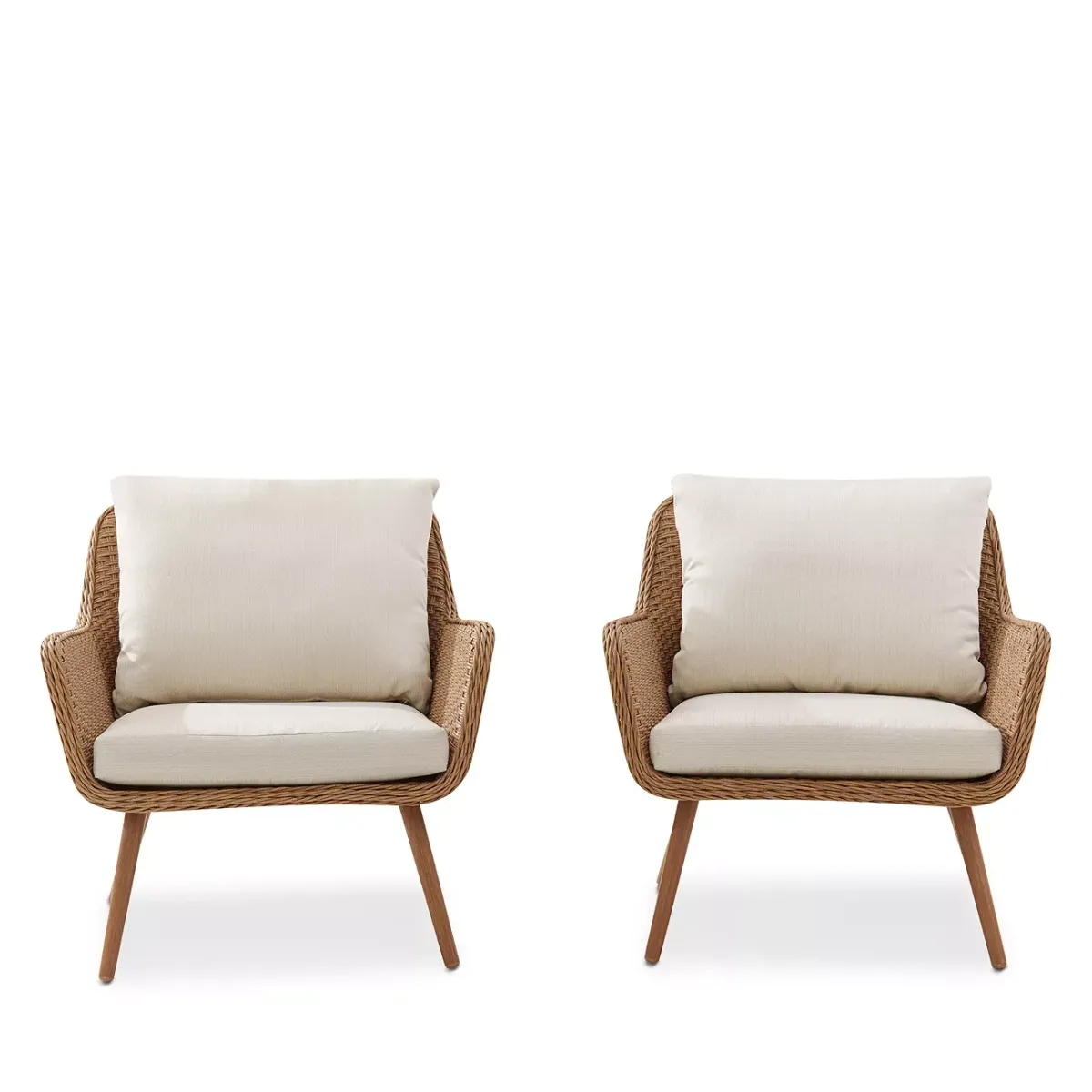 Sparrow & Wren Landon 2 Piece Outdoor Wicker Chair Set