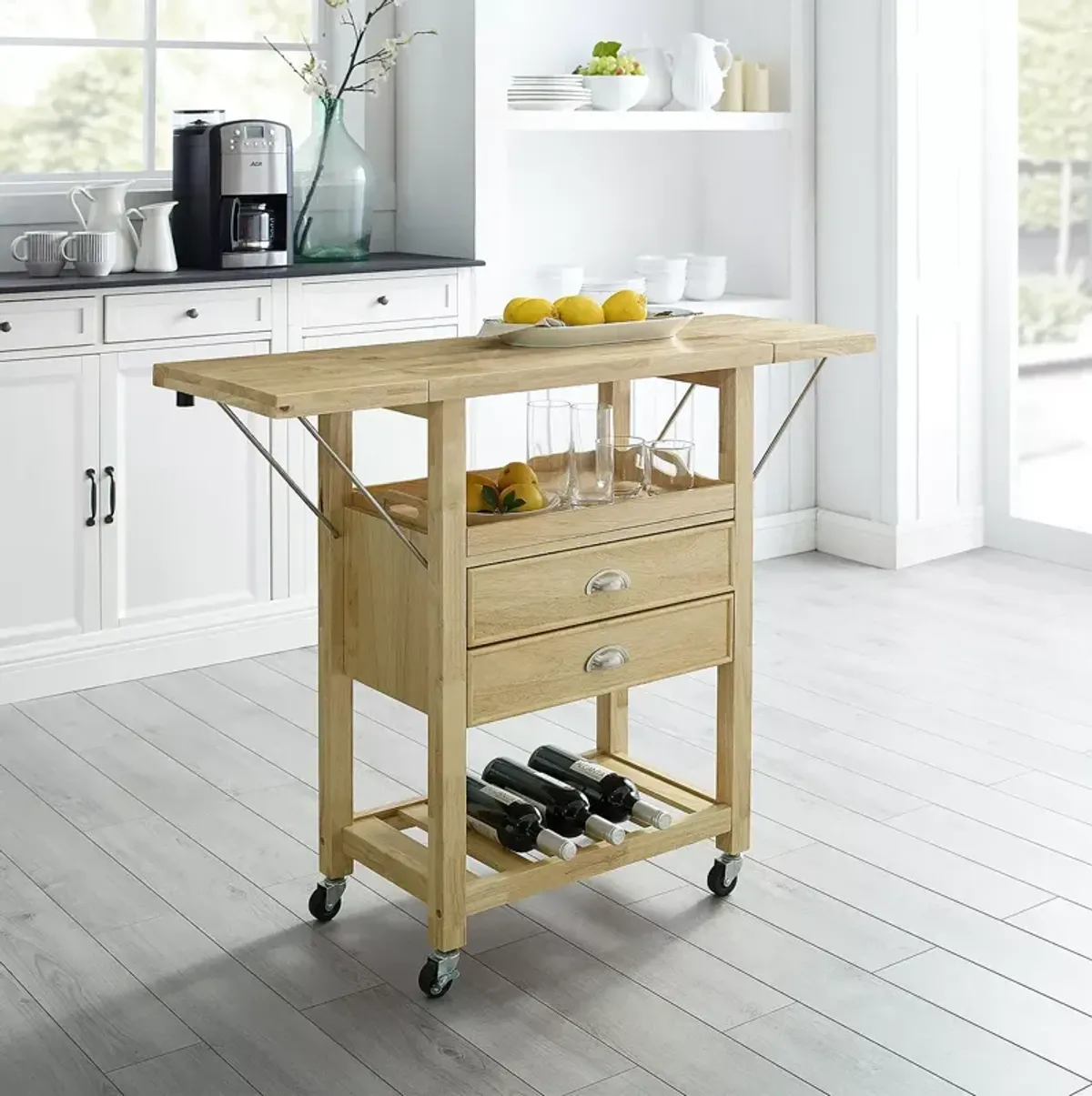 Sparrow & Wren Bristol Double Drop Leaf Kitchen Cart