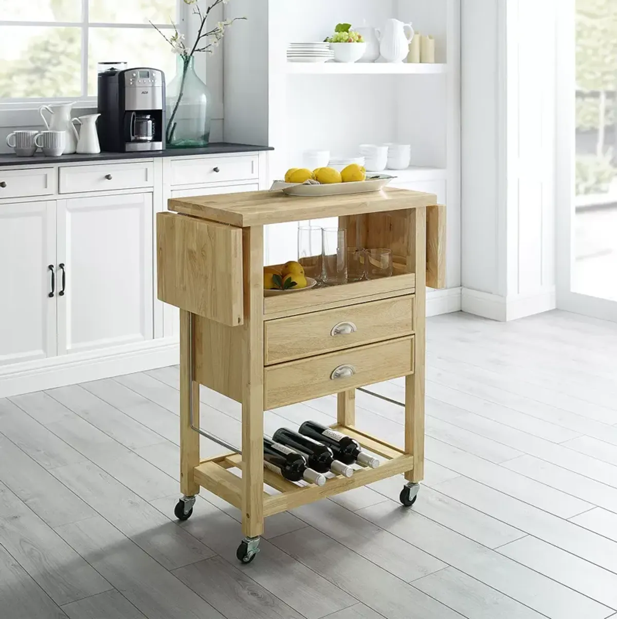 Sparrow & Wren Bristol Double Drop Leaf Kitchen Cart