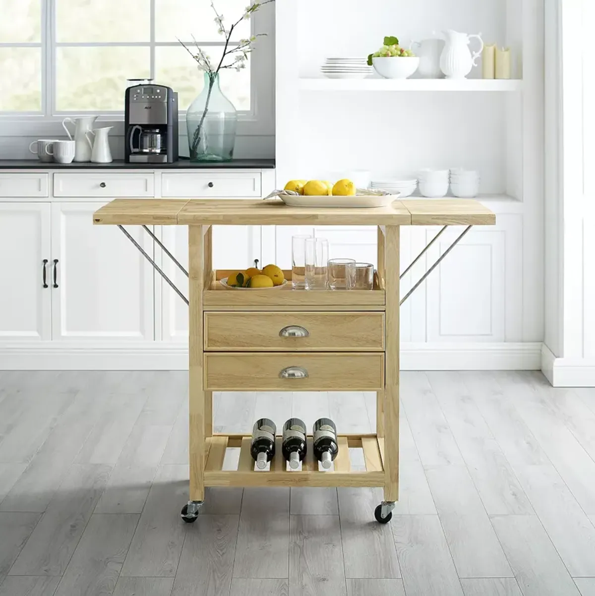 Sparrow & Wren Bristol Double Drop Leaf Kitchen Cart