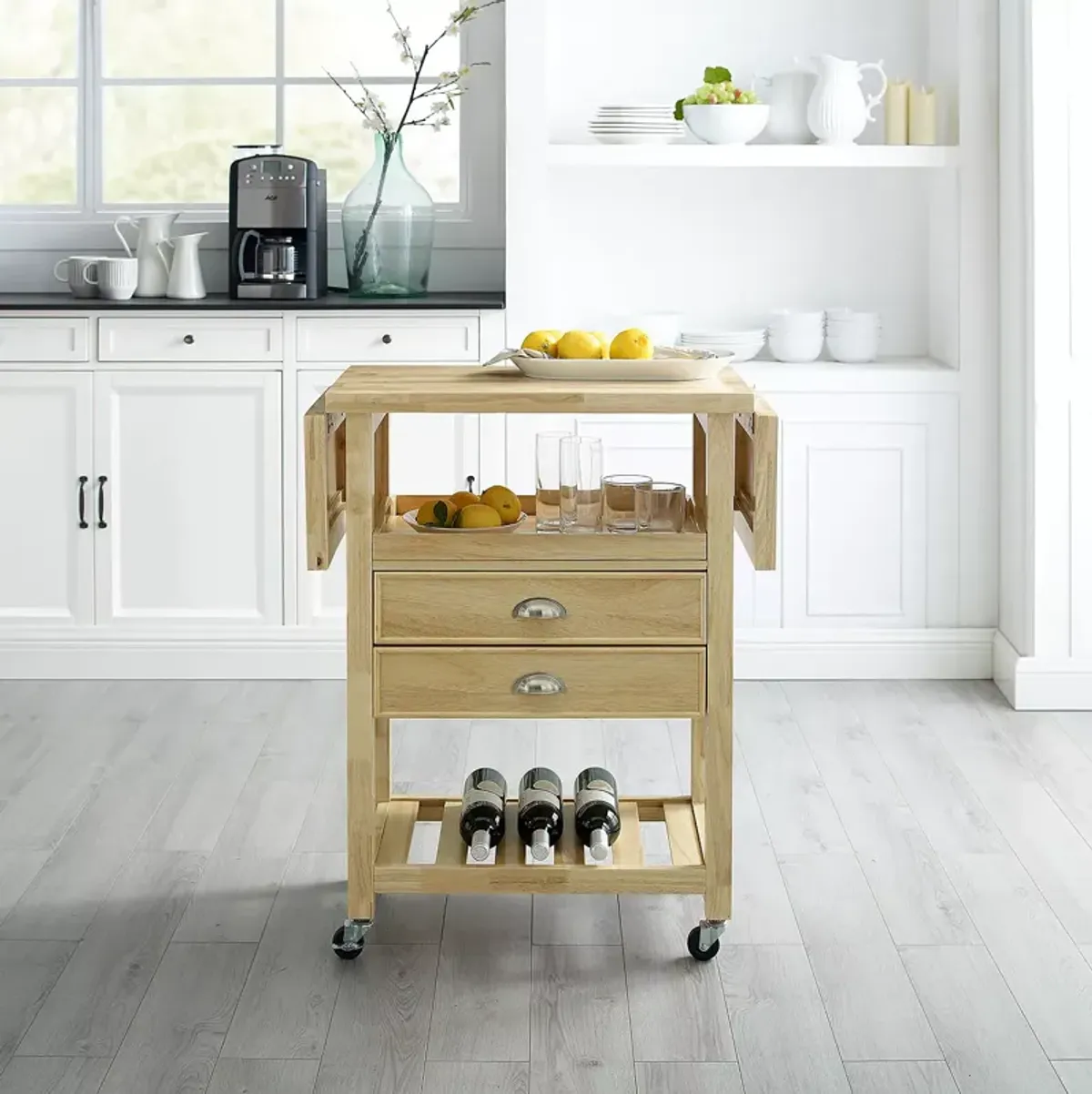 Sparrow & Wren Bristol Double Drop Leaf Kitchen Cart