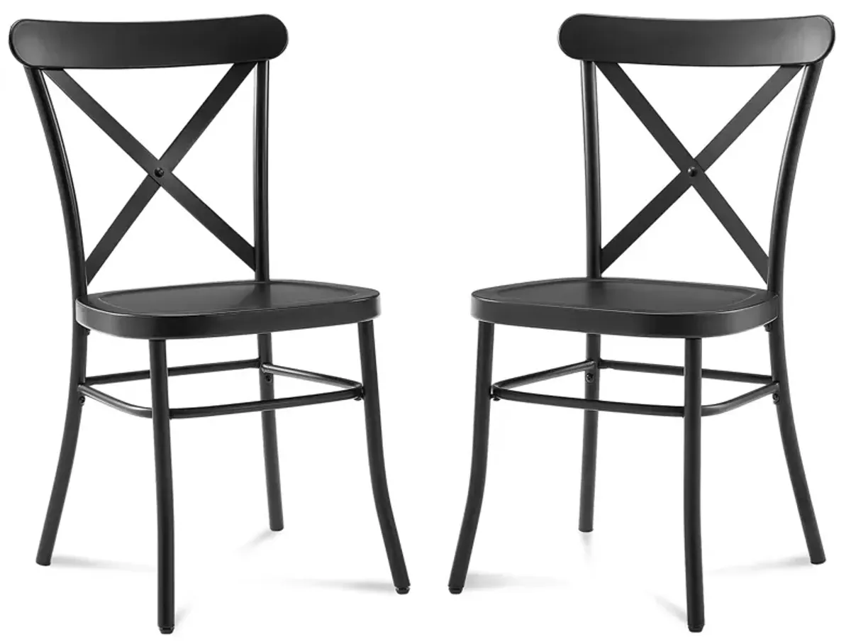 Sparrow & Wren Camille Metal Chair, Set of 2