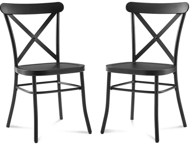 Sparrow & Wren Camille Metal Chair, Set of 2