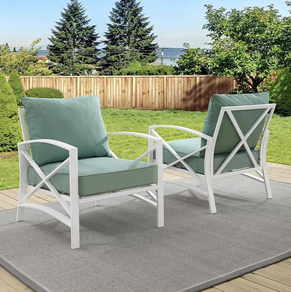 Sparrow & Wren Destin 2 Piece Outdoor Chair Set