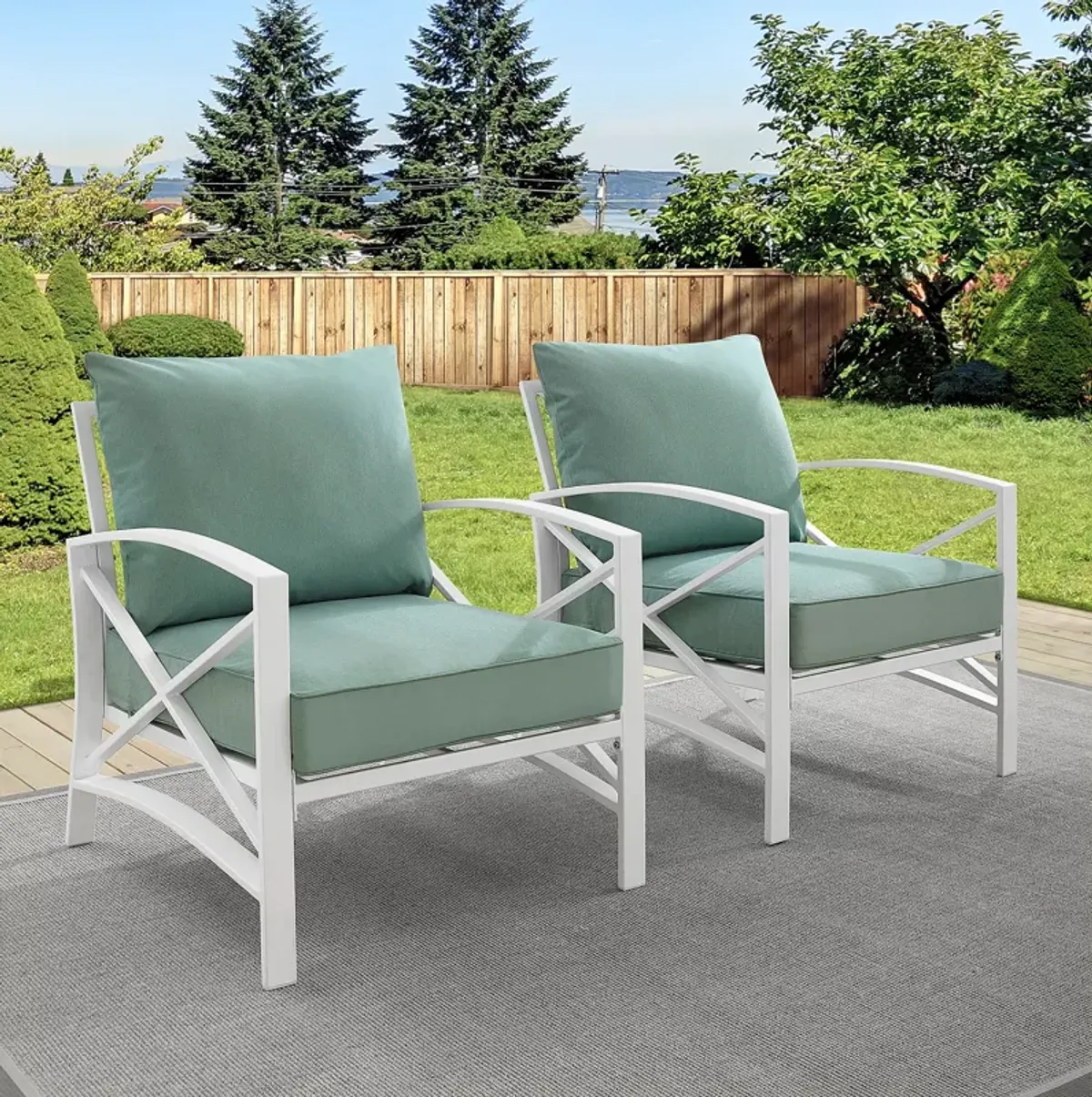 Sparrow & Wren Destin 2 Piece Outdoor Chair Set