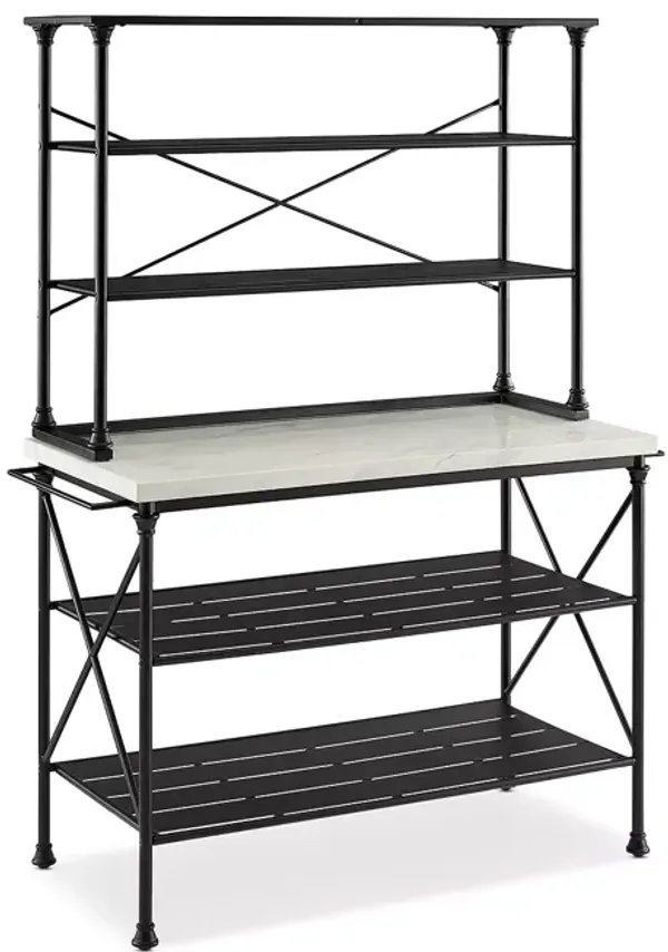 Sparrow & Wren Madeleine Kitchen Island & Hutch, Island & Hutch