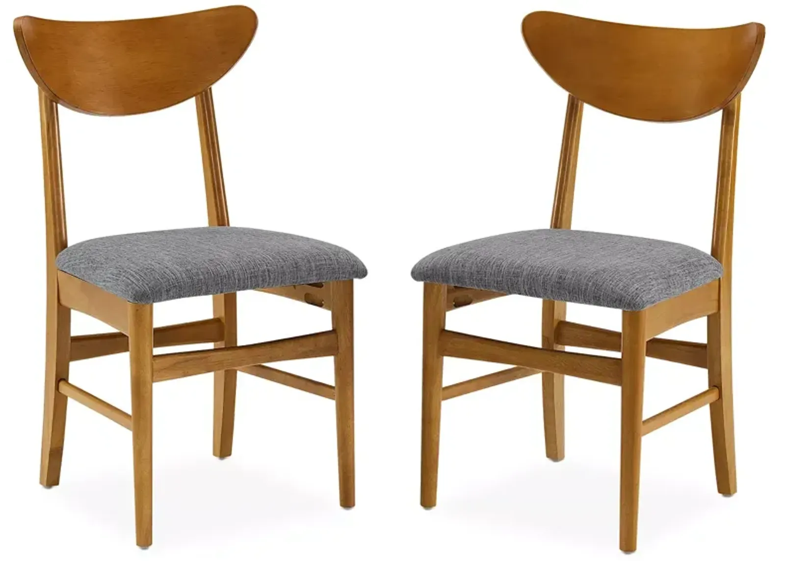 Sparrow & Wren Landon Wood Dining Chairs with Upholstered Seats, Set of 2