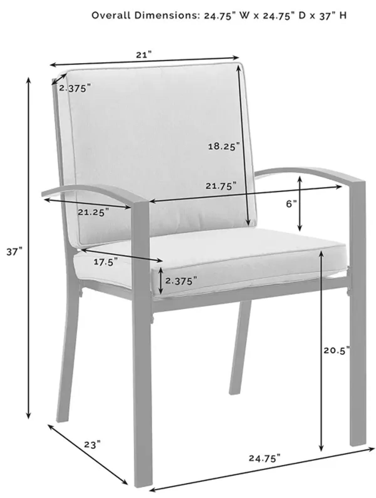 Sparrow & Wren Destin 5 Piece Outdoor Dining Set