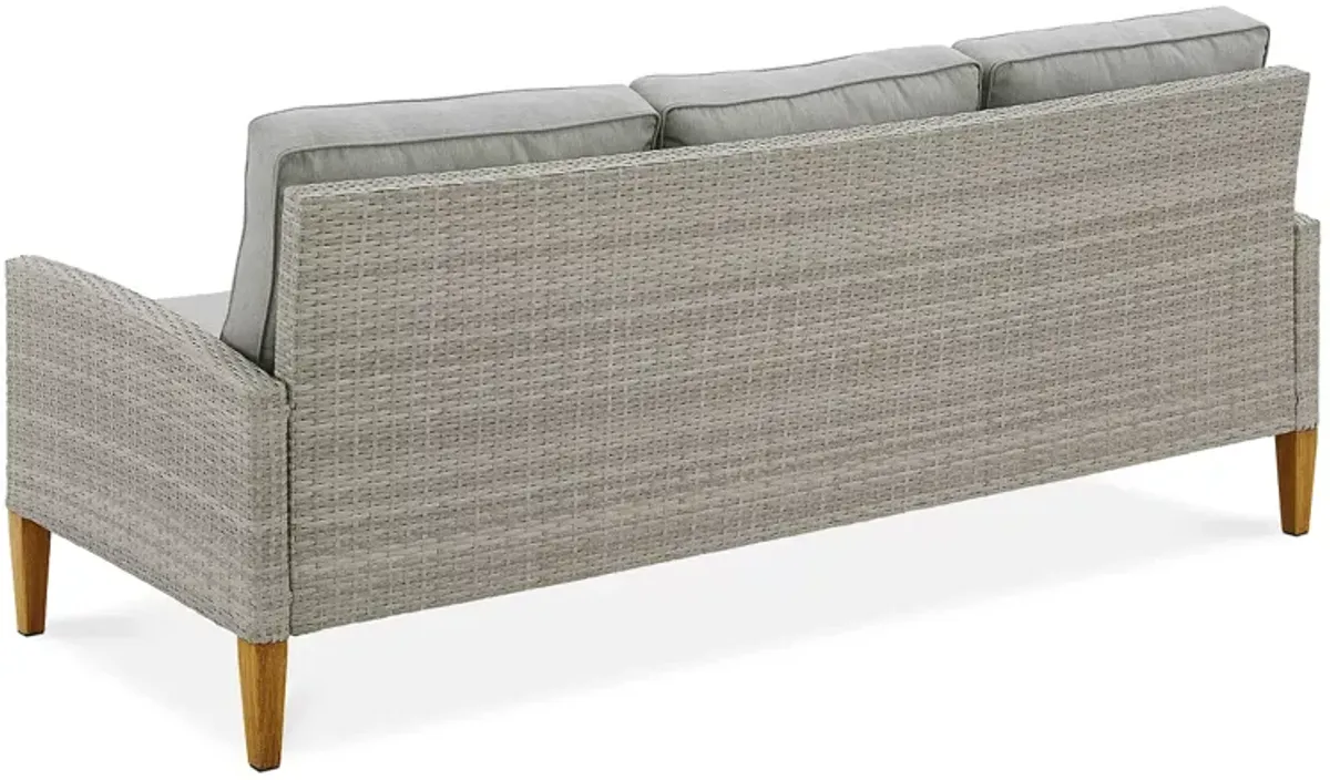 Crosley Capella Outdoor Wicker Sofa