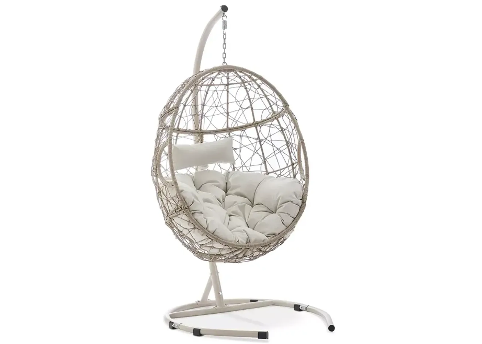 Sparrow & Wren Cleo Indoor Outdoor Wicker Hanging Egg Chair