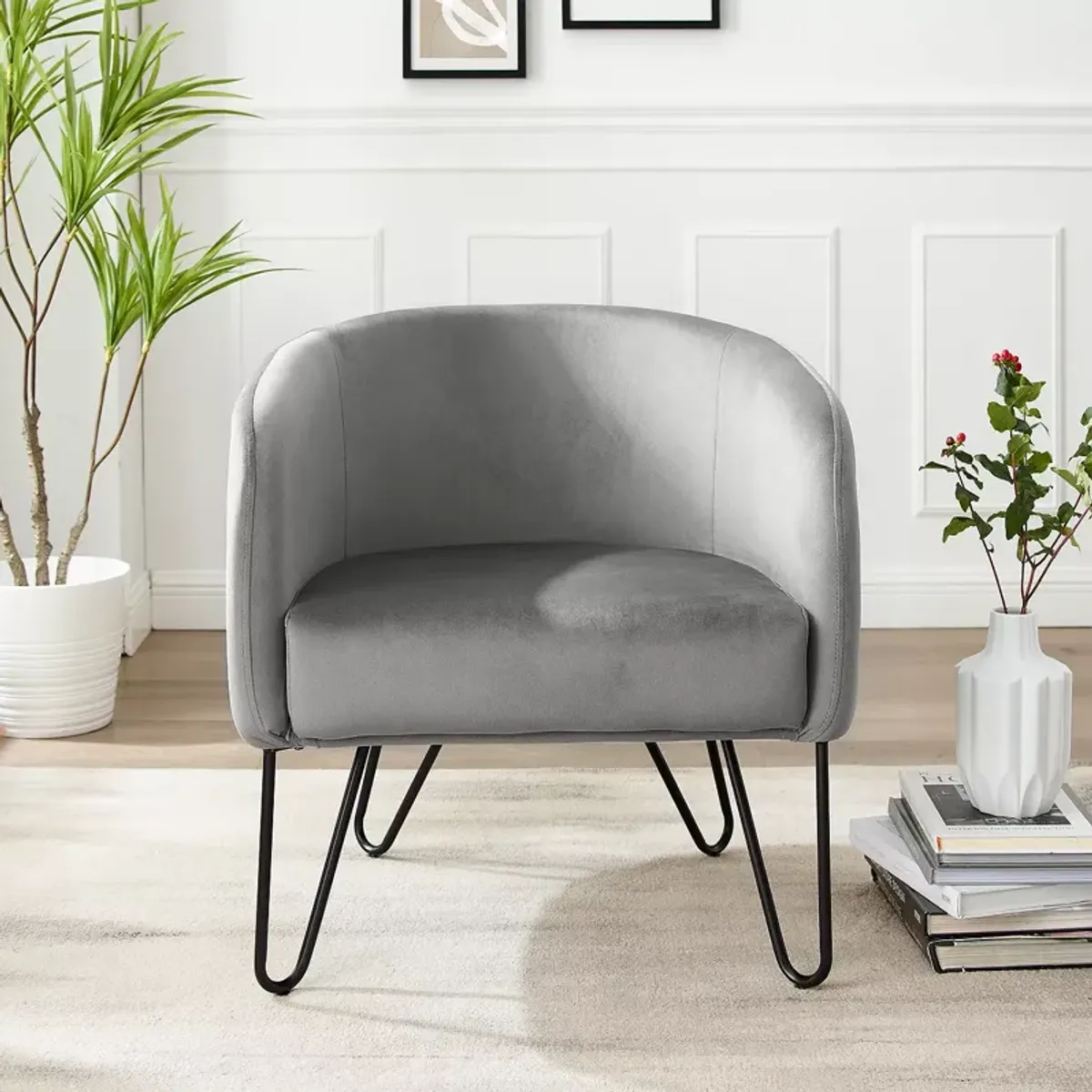 Sparrow & Wren Parkway Velvet Accent Chair