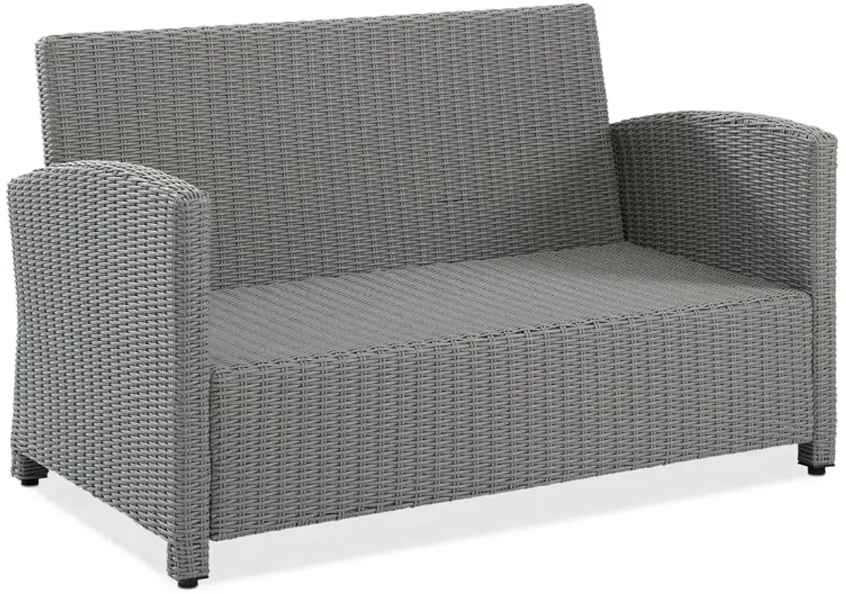 Sparrow & Wren Walton Outdoor Wicker Loveseat